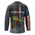 Pike Fishing Hockey Jersey with American Flag and Realistic Fish Scale Texture Design - Wonder Print Shop