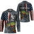 Pike Fishing Hockey Jersey with American Flag and Realistic Fish Scale Texture Design - Wonder Print Shop