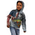 Pike Fishing Kid Hoodie with American Flag and Realistic Fish Scale Texture Design - Wonder Print Shop