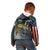 Pike Fishing Kid Hoodie with American Flag and Realistic Fish Scale Texture Design - Wonder Print Shop