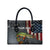 Pike Fishing Leather Bag with American Flag and Realistic Fish Scale Texture Design - Wonder Print Shop