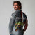 Pike Fishing Long Sleeve Polo Shirt with American Flag and Realistic Fish Scale Texture Design - Wonder Print Shop
