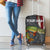 Pike Fishing Luggage Cover with American Flag and Realistic Fish Scale Texture Design - Wonder Print Shop