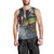 Pike Fishing Men Tank Top with American Flag and Realistic Fish Scale Texture Design - Wonder Print Shop
