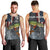 Pike Fishing Men Tank Top with American Flag and Realistic Fish Scale Texture Design - Wonder Print Shop