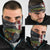 Pike Fishing Neck Gaiter with American Flag and Realistic Fish Scale Texture Design - Wonder Print Shop