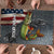 Pike Fishing Puzzle with American Flag and Realistic Fish Scale Texture Design - Wonder Print Shop