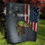 Pike Fishing Quilt with American Flag and Realistic Fish Scale Texture Design - Wonder Print Shop