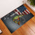 Pike Fishing Rubber Doormat with American Flag and Realistic Fish Scale Texture Design - Wonder Print Shop