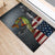 Pike Fishing Rubber Doormat with American Flag and Realistic Fish Scale Texture Design - Wonder Print Shop