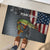 Pike Fishing Rubber Doormat with American Flag and Realistic Fish Scale Texture Design - Wonder Print Shop