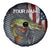 Pike Fishing Spare Tire Cover with American Flag and Realistic Fish Scale Texture Design - Wonder Print Shop