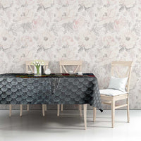 Pike Fishing Tablecloth with American Flag and Realistic Fish Scale Texture Design - Wonder Print Shop