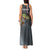 Pike Fishing Tank Maxi Dress with American Flag and Realistic Fish Scale Texture Design - Wonder Print Shop