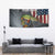 Pike Fishing Tapestry with American Flag and Realistic Fish Scale Texture Design - Wonder Print Shop
