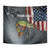 Pike Fishing Tapestry with American Flag and Realistic Fish Scale Texture Design - Wonder Print Shop