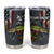 Pike Fishing Tumbler Cup with American Flag and Realistic Fish Scale Texture Design - Wonder Print Shop
