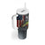 Pike Fishing Tumbler With Handle with American Flag and Realistic Fish Scale Texture Design - Wonder Print Shop