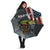 Pike Fishing Umbrella with American Flag and Realistic Fish Scale Texture Design - Wonder Print Shop