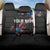 American Flag Smoke Trail Back Car Seat Cover with Dartboard and Crossed Darts Graphic Design - Wonder Print Shop