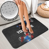 American Flag Smoke Trail Bathroom Set with Dartboard and Crossed Darts Graphic Design - Wonder Print Shop