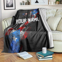 American Flag Smoke Trail Blanket with Dartboard and Crossed Darts Graphic Design - Wonder Print Shop