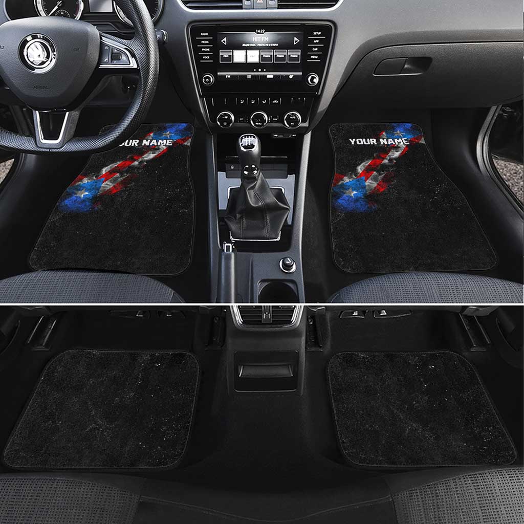 American Flag Smoke Trail Car Mats with Dartboard and Crossed Darts Graphic Design - Wonder Print Shop