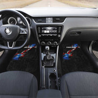 American Flag Smoke Trail Car Mats with Dartboard and Crossed Darts Graphic Design - Wonder Print Shop
