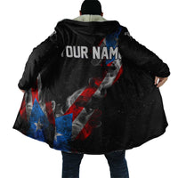 American Flag Smoke Trail Cloak with Dartboard and Crossed Darts Graphic Design - Wonder Print Shop