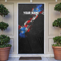 American Flag Smoke Trail Door Cover with Dartboard and Crossed Darts Graphic Design - Wonder Print Shop