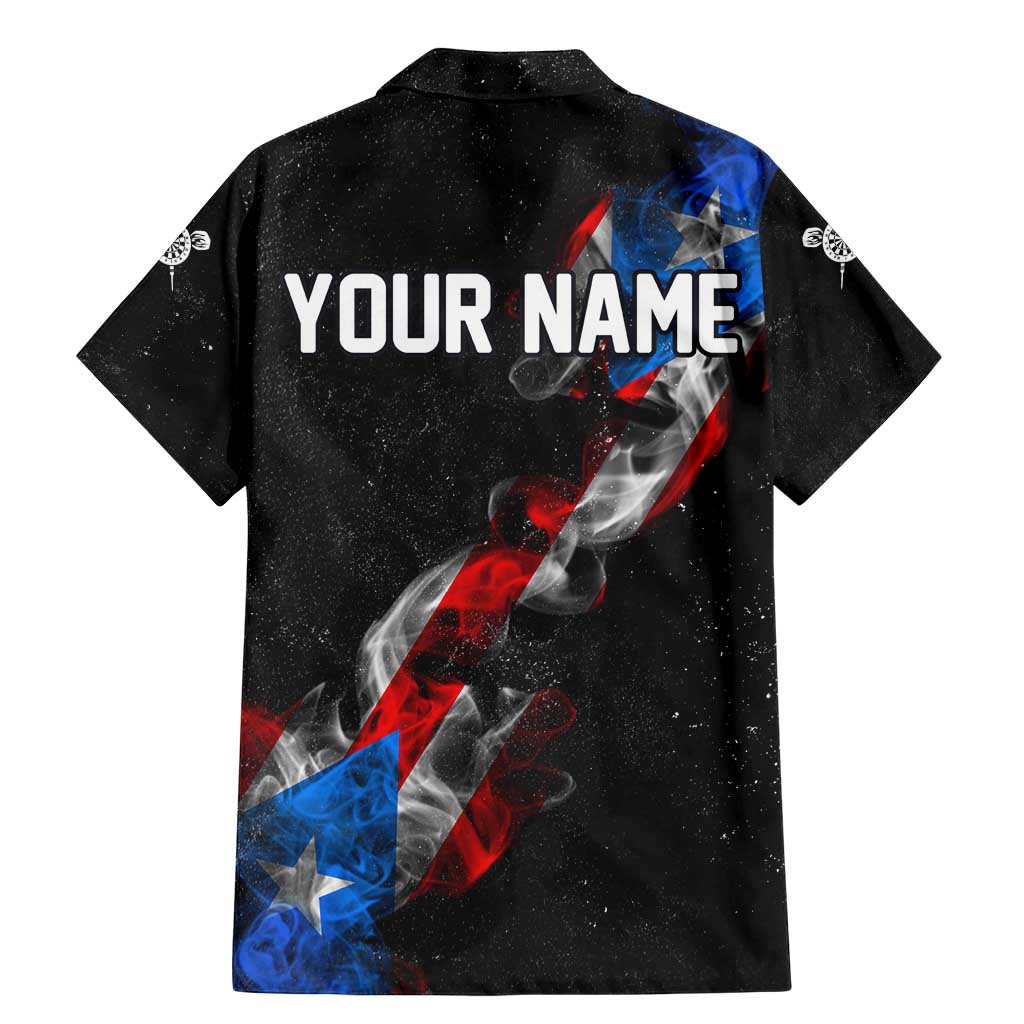 American Flag Smoke Trail Family Matching Mermaid Dress and Hawaiian Shirt with Dartboard and Crossed Darts Graphic Design - Wonder Print Shop