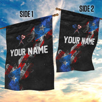 American Flag Smoke Trail Garden Flag with Dartboard and Crossed Darts Graphic Design - Wonder Print Shop