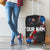 American Flag Smoke Trail Luggage Cover with Dartboard and Crossed Darts Graphic Design - Wonder Print Shop