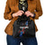 American Flag Smoke Trail Shoulder Handbag with Dartboard and Crossed Darts Graphic Design - Wonder Print Shop