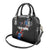 American Flag Smoke Trail Shoulder Handbag with Dartboard and Crossed Darts Graphic Design - Wonder Print Shop