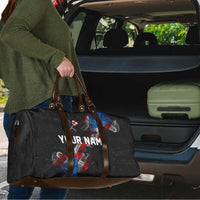 American Flag Smoke Trail Travel Bag with Dartboard and Crossed Darts Graphic Design - Wonder Print Shop