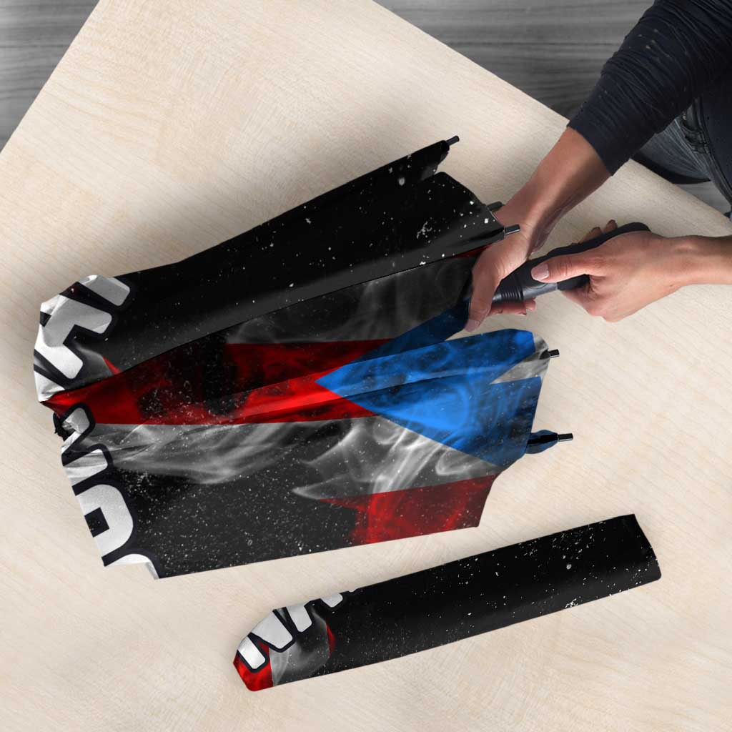 American Flag Smoke Trail Umbrella with Dartboard and Crossed Darts Graphic Design - Wonder Print Shop