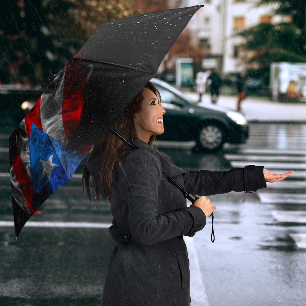 American Flag Smoke Trail Umbrella with Dartboard and Crossed Darts Graphic Design - Wonder Print Shop