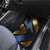 Angry Bowling Ball and Pins Car Mats with Blue and Gold Metallic Stripe Graphic Design - Wonder Print Shop