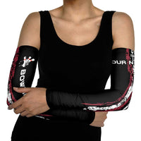 Distressed American Flag Arm Sleeves with Bowling Pins and Ball Vertical Stripe Design - Wonder Print Shop