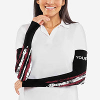 Distressed American Flag Arm Sleeves with Bowling Pins and Ball Vertical Stripe Design - Wonder Print Shop