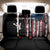 Distressed American Flag Back Car Seat Cover with Bowling Pins and Ball Vertical Stripe Design - Wonder Print Shop