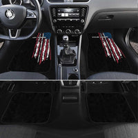 Distressed American Flag Car Mats with Bowling Pins and Ball Vertical Stripe Design - Wonder Print Shop