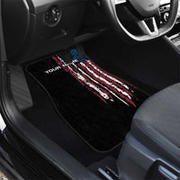 Distressed American Flag Car Mats with Bowling Pins and Ball Vertical Stripe Design - Wonder Print Shop