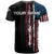 Distressed American Flag T Shirt with Bowling Pins and Ball Vertical Stripe Design - Wonder Print Shop