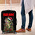Custom Christmas Bass Fishing Luggage Cover Santa Hat and Holiday Lights on Black Background - Wonder Print Shop