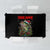 Custom Christmas Bass Fishing Tablecloth Santa Hat and Holiday Lights on Black Background - Wonder Print Shop