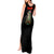 Custom Christmas Bass Fishing Tank Maxi Dress Santa Hat and Holiday Lights on Black Background - Wonder Print Shop