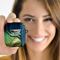 Catfish and Underwater Scene Design AirPods Case with Forest Background and Fishing Theme Elements - Wonder Print Shop