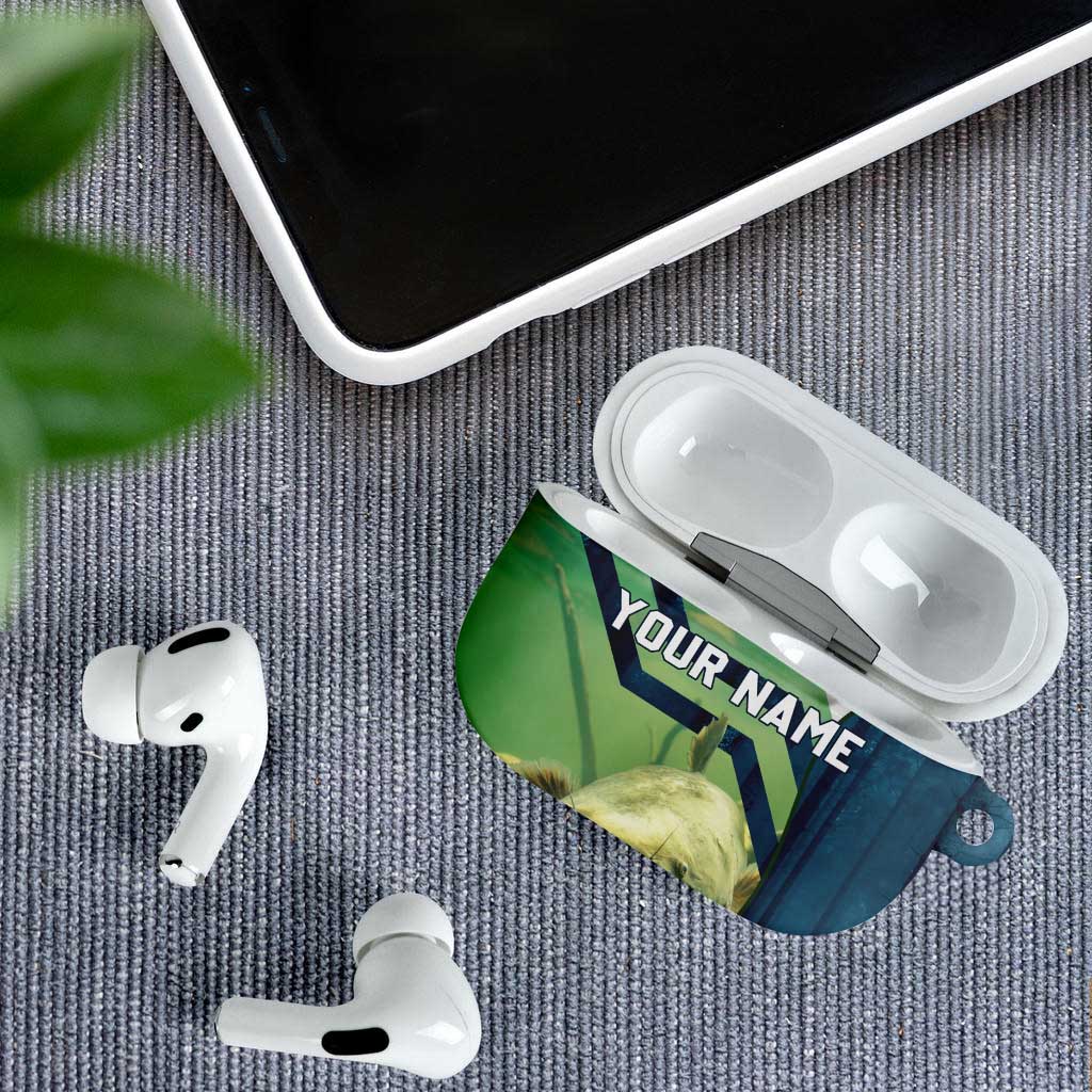 Catfish and Underwater Scene Design AirPods Case with Forest Background and Fishing Theme Elements - Wonder Print Shop